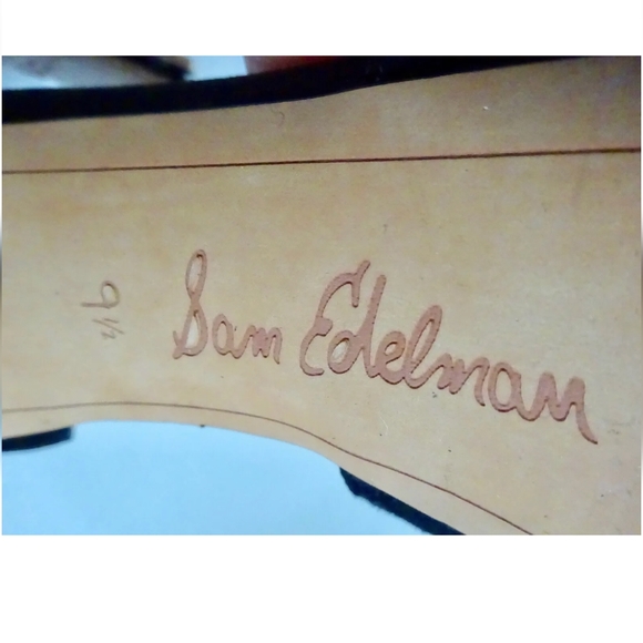 Sam Edelman Willa Y2K black leather very high heel sandals shoes buckle UK 7/7.5 - Picture 11 of 12